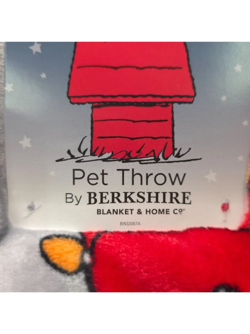 Peanuts Snoopy Plush Pet Throw Blanket 60x70 Berkshire Holiday Christmas